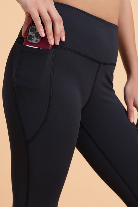 Zelocity Quick Dry Gym Leggings - Black Beauty — image 7